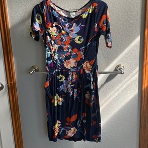 Anthropologie Floral Faux Wrap Dress